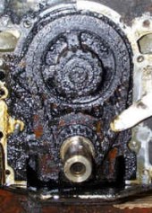 Sludged Engine & Timing Gear