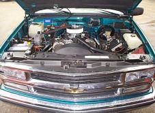 Chevy underbonnet.