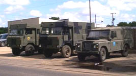 MOD land rover line up